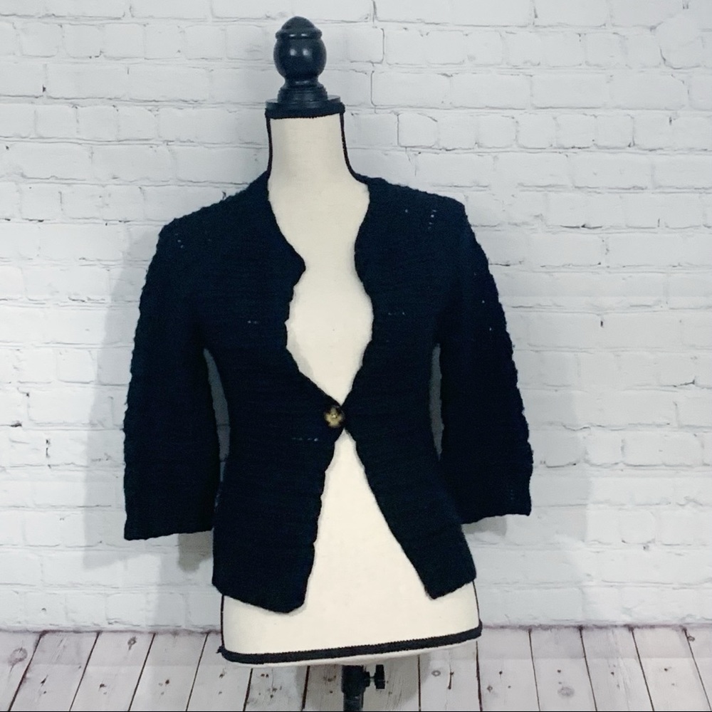 Gap Black Chunky Knit Sweater Size S